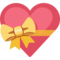 Heart With Ribbon emoji on Facebook